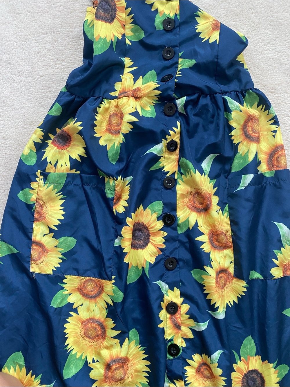 Sunflower Button-Front Sundress - Picture 3 of 4